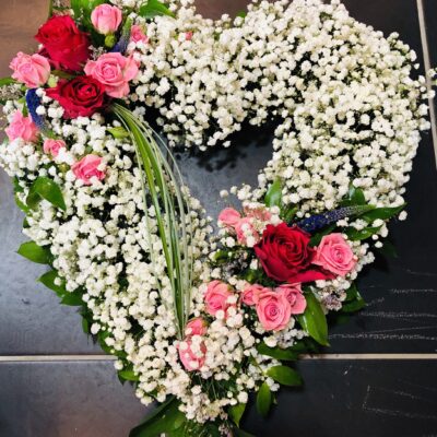 Colourful Heart Wreath