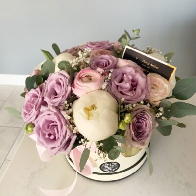 Blooming peonies