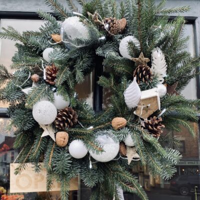 White Christmas Wreath