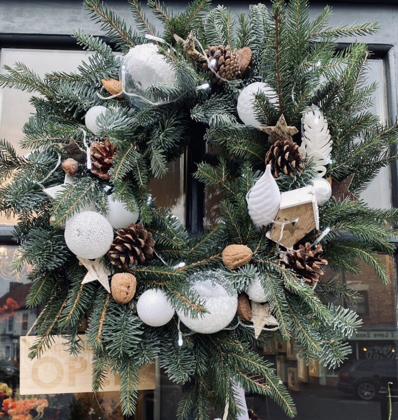 White Christmas Wreath