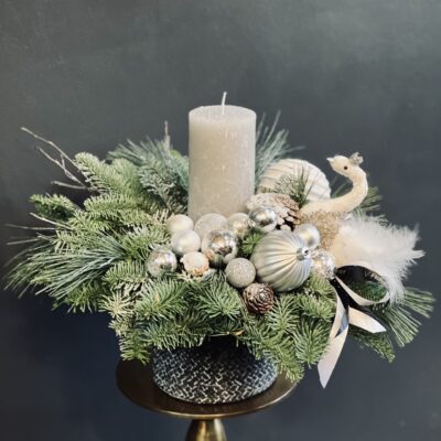 Festive Candle Centrepiece