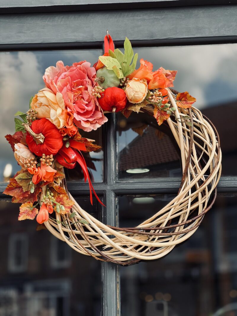 One Side Autumn Door Wreath - Image 2