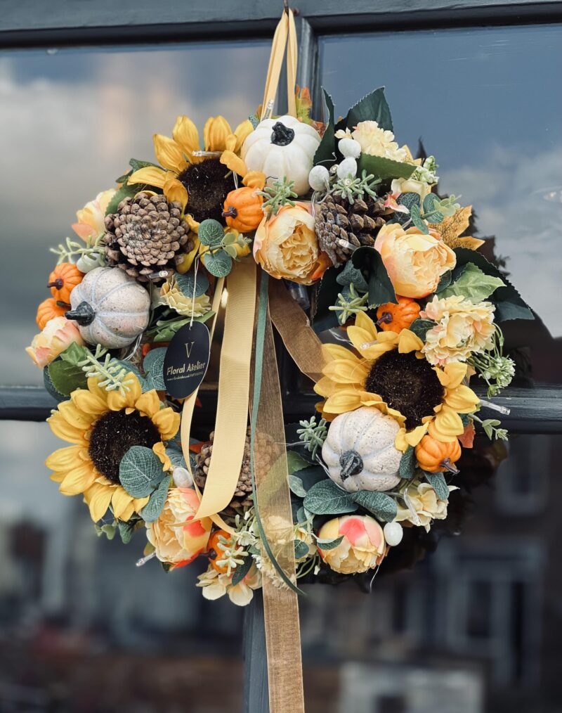 Sunshine Autumn Door Wreath - Image 3