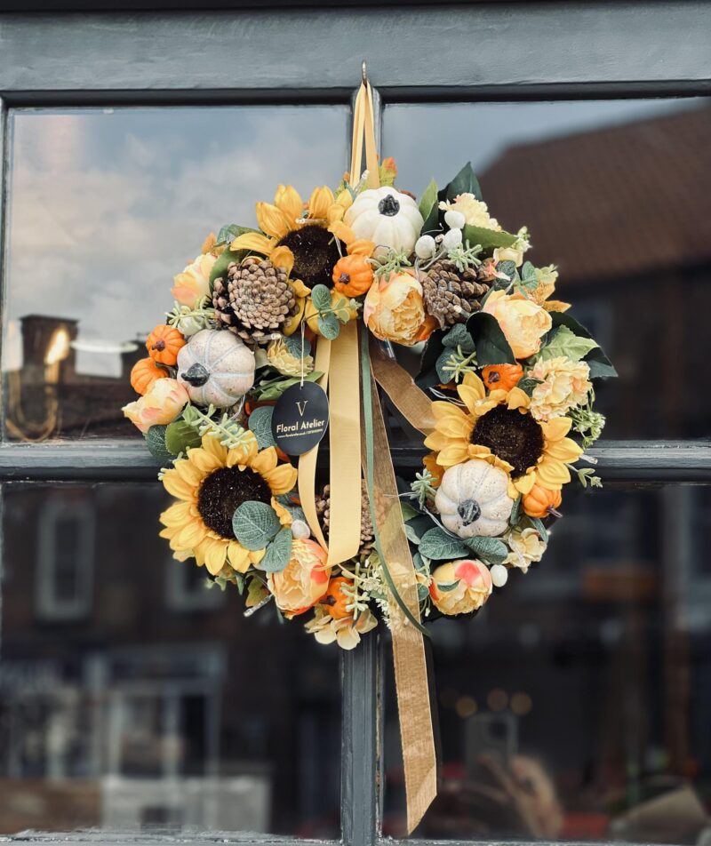 Sunshine Autumn Door Wreath - Image 2