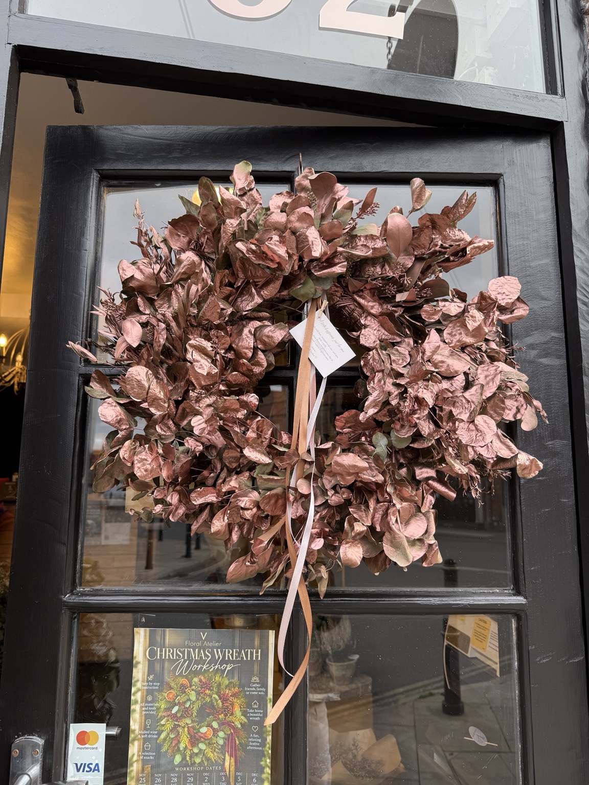 Premium Dried Foliage Wreath – Copper Glow - Image 2